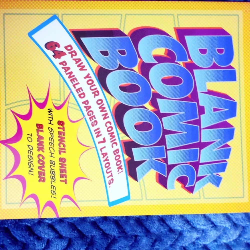 Blank comic book